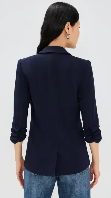Cinq à Sept Crepe Khloe Blazer Navy 6 | Thumbnail 3 Cinq à Sept Crepe Khloe Blazer Navy 6 | Thumbnail 3