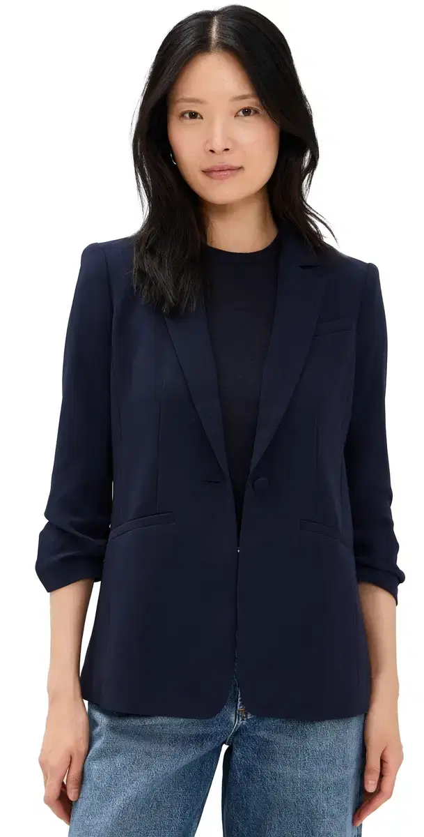 Cinq à Sept Crepe Khloe Blazer Navy