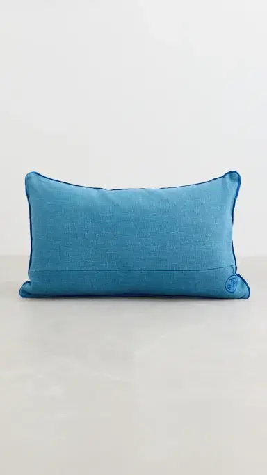 Jonathan Adler Dachshund Pillow Blue One Size | Thumbnail 3