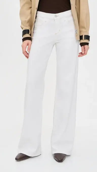 Joe's Jeans The Lou Lou Low Rise Wide Leg Jeans White 24 | Thumbnail 2 Joe's Jeans The Lou Lou Low Rise Wide Leg Jeans White 24 | Thumbnail 2