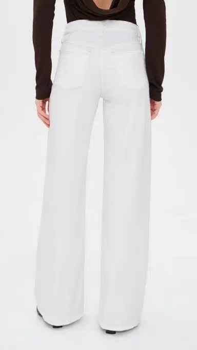 Joe's Jeans The Lou Lou Low Rise Wide Leg Jeans White 24 | Thumbnail 3 Joe's Jeans The Lou Lou Low Rise Wide Leg Jeans White 24 | Thumbnail 3