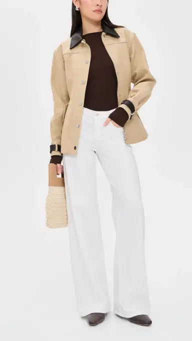 Joe's Jeans The Lou Lou Low Rise Wide Leg Jeans White 24 | Thumbnail 5 Joe's Jeans The Lou Lou Low Rise Wide Leg Jeans White 24 | Thumbnail 5