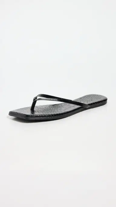 TKEES Square Toe Lily Flip Flops Sable Croc 6 | Thumbnail 5 TKEES Square Toe Lily Flip Flops Sable Croc 6 | Thumbnail 5