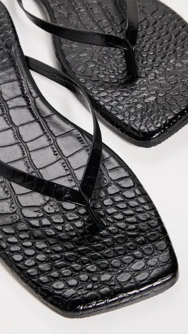 TKEES Square Toe Lily Flip Flops Sable Croc 6 | Thumbnail 6 TKEES Square Toe Lily Flip Flops Sable Croc 6 | Thumbnail 6