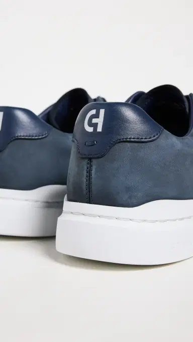 Cole Haan Grandpro Rally Laser Cut Sneakers Navy Ink Nubuck | Thumbnail 3