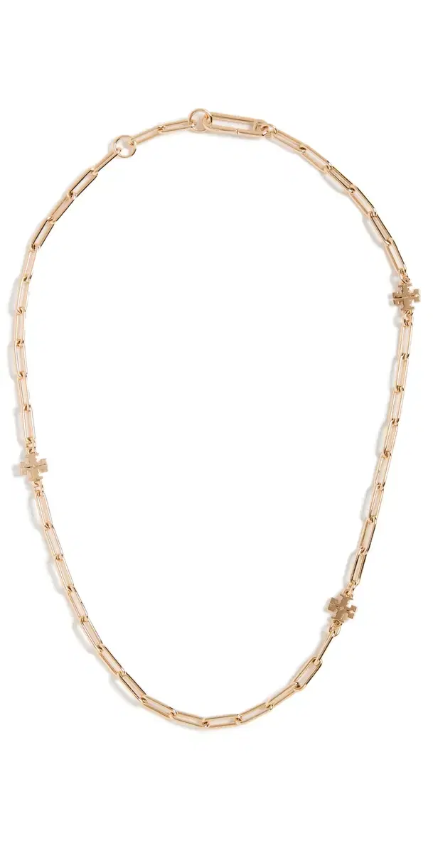 Tory Burch Good Luck Chain Necklace Tory Gold One Size