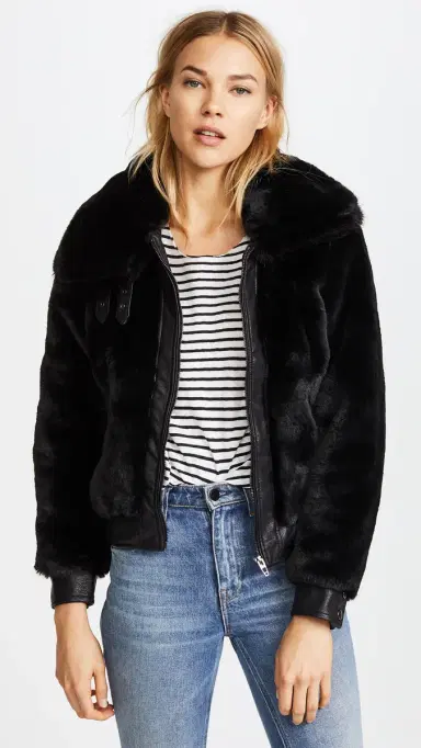 BLANKNYC Black Noise Faux Fur Coat Black | Thumbnail 2