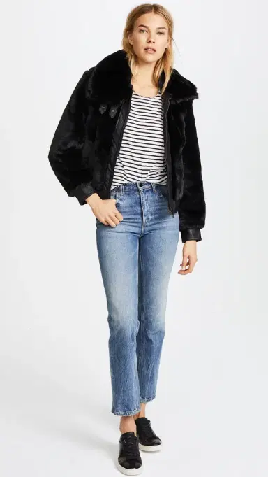 BLANKNYC Black Noise Faux Fur Coat Black | Thumbnail 5
