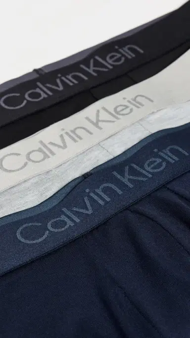 Calvin Klein Underwear Ultra Soft Modal 3-Pack Trunks Black/Shoreline/Grey Heather | Thumbnail 5