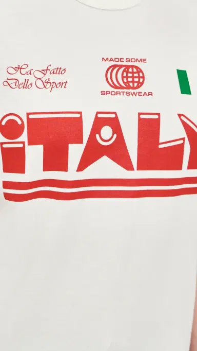 Made Some Sportswear Italy T-Shirt Red/Green/Off White | Thumbnail 6 Made Some Sportswear Italy T-Shirt Red/Green/Off White | Thumbnail 6