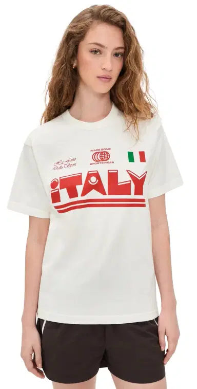 Made Some Sportswear Italy T-Shirt Red/Green/Off White | Thumbnail 1 Made Some Sportswear Italy T-Shirt Red/Green/Off White | Thumbnail 1