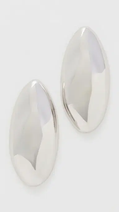 Luv Aj The XL Chrome Orb Studs Silver One Size | Thumbnail 2