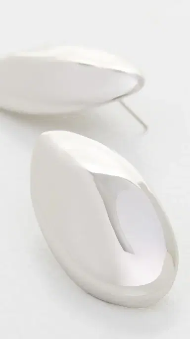 Luv Aj The XL Chrome Orb Studs Silver One Size | Thumbnail 4