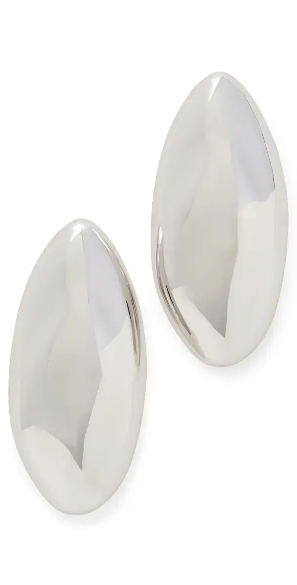 The XL Chrome Orb Studs Silver One Size