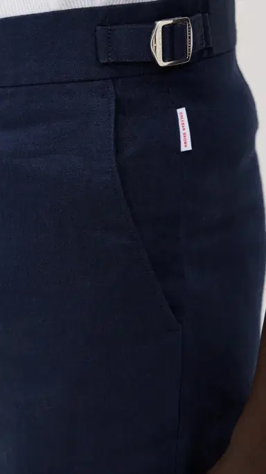 Orlebar Brown Norwich Linen Shorts 5 Navy | Thumbnail 6 Orlebar Brown Norwich Linen Shorts 5 Navy | Thumbnail 6