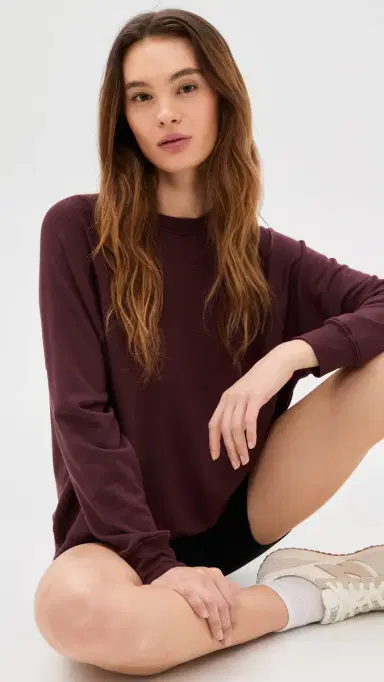 Splits59 Andie weatshirt Dark Cherry | Thumbnail 2