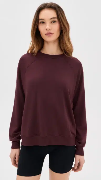 Splits59 Andie weatshirt Dark Cherry | Thumbnail 3