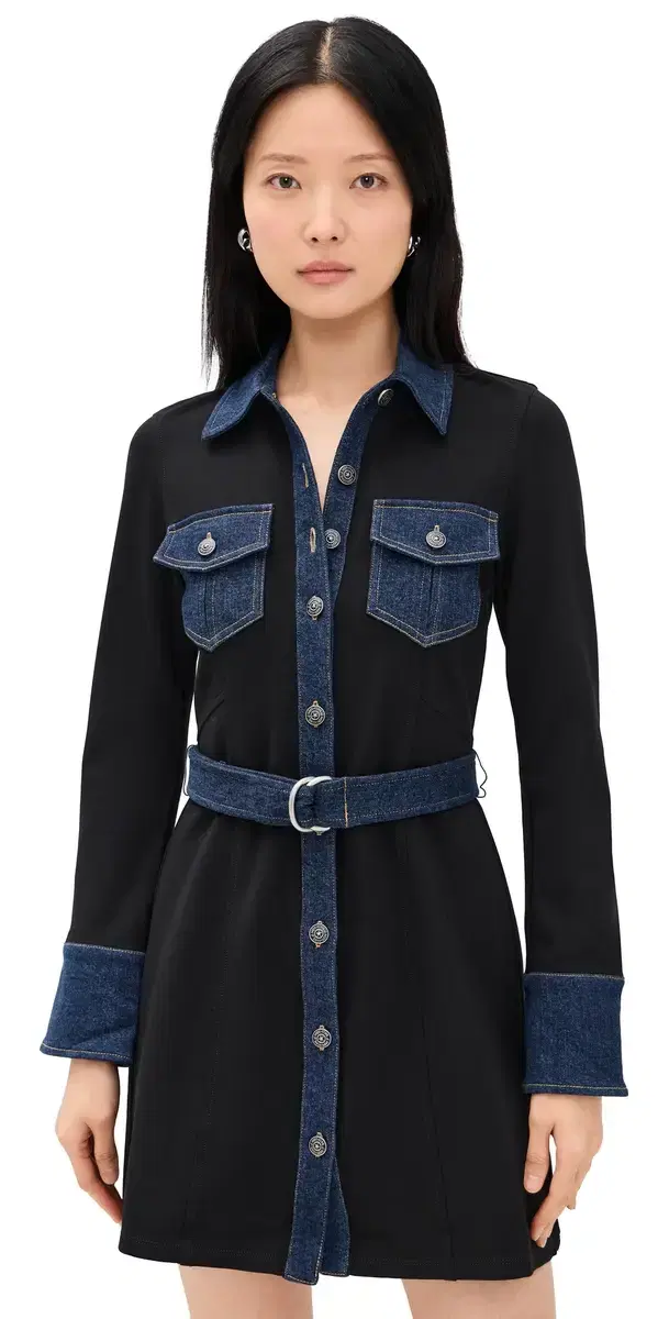Aliza Dress Black/Fontaine