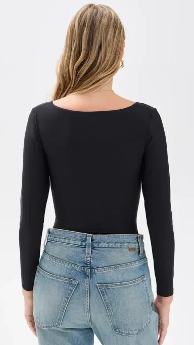 Stylest DaySculpt Long Sleeve Square Neck Caviar | Thumbnail 3