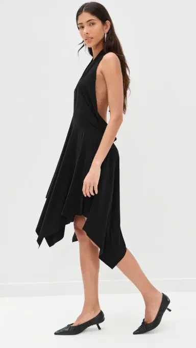 Norma Kamali Convertible Dress Black | Thumbnail 4 Norma Kamali Convertible Dress Black | Thumbnail 4