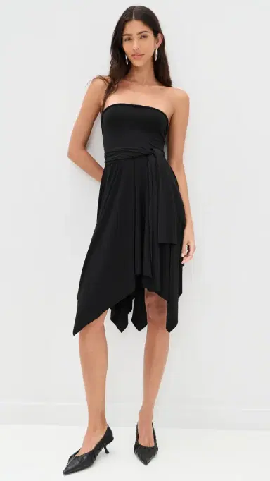 Norma Kamali Convertible Dress Black | Thumbnail 5 Norma Kamali Convertible Dress Black | Thumbnail 5