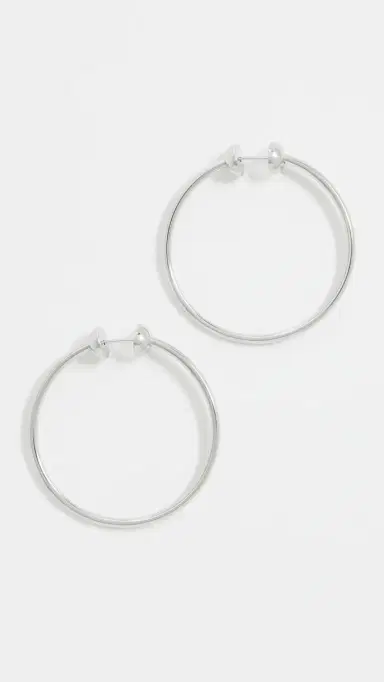 Jenny Bird Icon Hoops Small Platinum | Thumbnail 2 Jenny Bird Icon Hoops Small Platinum | Thumbnail 2