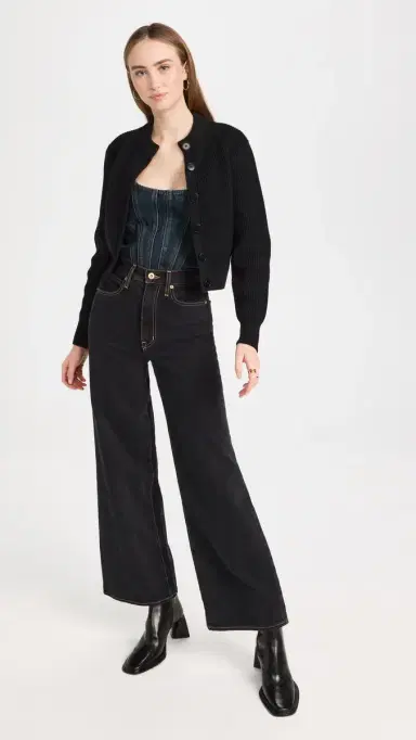 LIONESS Capri Corset Top Dark Denim | Thumbnail 5