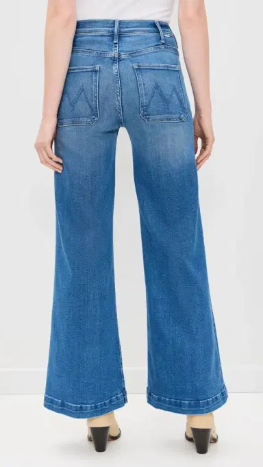 Mother Hustler Roller Patch Pocket Sneak Jeans Piece By Piece 27 | Thumbnail 3