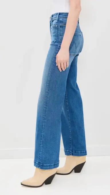 Mother Hustler Roller Patch Pocket Sneak Jeans Piece By Piece 27 | Thumbnail 4