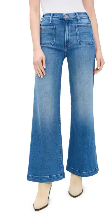 Mother Hustler Roller Patch Pocket Sneak Jeans Piece By Piece 27 | Thumbnail 1