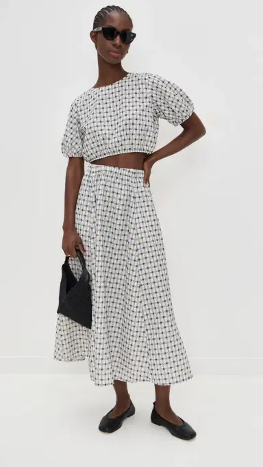 LE BOP Lillian Cropped Blouse Dobby | Thumbnail 5 LE BOP Lillian Cropped Blouse Dobby | Thumbnail 5