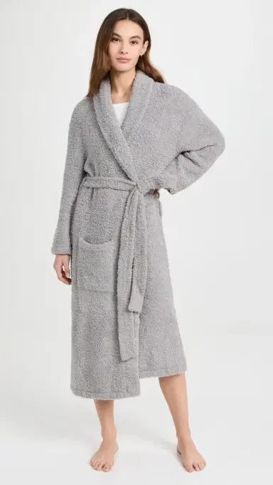 Barefoot Dreams Cozy Chic Robe Dove Gray 3 | Thumbnail 2 Barefoot Dreams Cozy Chic Robe Dove Gray 3 | Thumbnail 2