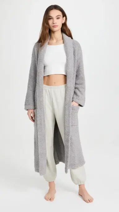 Barefoot Dreams Cozy Chic Robe Dove Gray 3 | Thumbnail 5 Barefoot Dreams Cozy Chic Robe Dove Gray 3 | Thumbnail 5