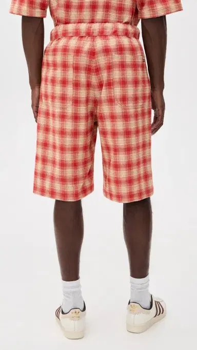 Nahmias Plaid Relaxed Shorts 12.5 Cherry Plaid Flannel | Thumbnail 3