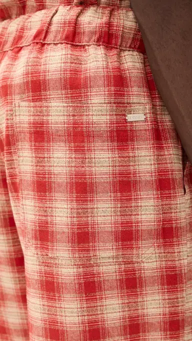 Nahmias Plaid Relaxed Shorts 12.5 Cherry Plaid Flannel | Thumbnail 6