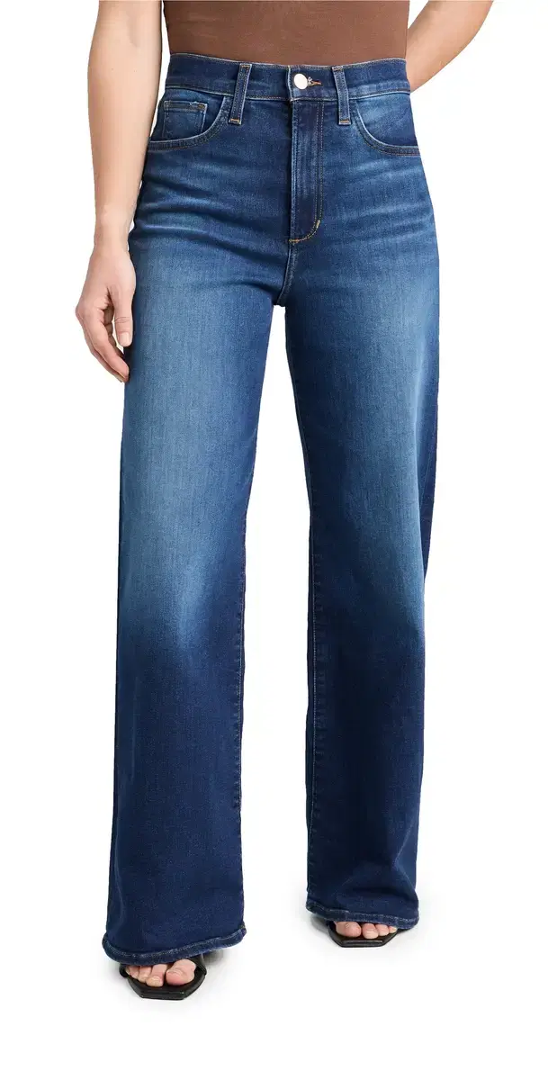 The Mia Petite Wide Leg Jeans Exhale
