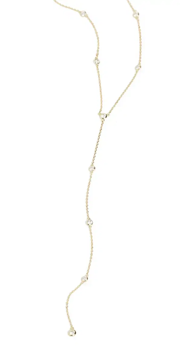 Emily Lariat Necklace Gold One Size