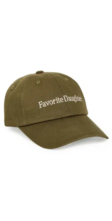 Favorite Daughter Classic Logo Baseball Cap Moss One Size | Thumbnail 1
