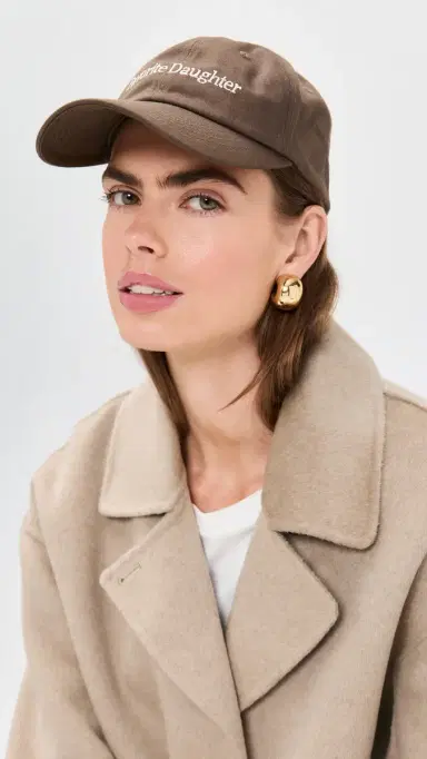 Favorite Daughter Classic Logo Baseball Cap Coffee One Size | Thumbnail 3