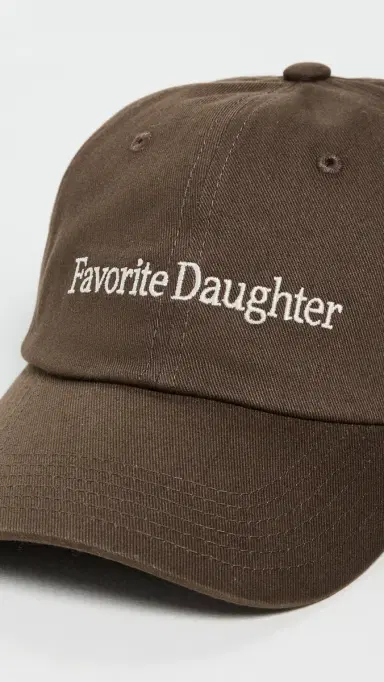 Favorite Daughter Classic Logo Baseball Cap Coffee One Size | Thumbnail 5