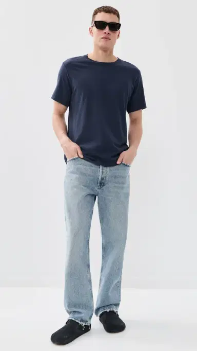 Frescobol Carioca Dinis Linen Blend T-Shirt | Thumbnail 5 Frescobol Carioca Dinis Linen Blend T-Shirt | Thumbnail 5