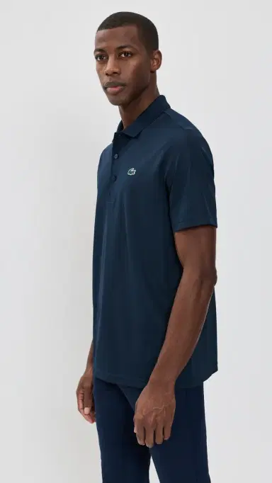 Lacoste Regular Fit UV Protect Golf Polo Shirt Navy Blue | Thumbnail 4 Lacoste Regular Fit UV Protect Golf Polo Shirt Navy Blue | Thumbnail 4