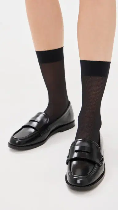 Loeffler Randall Rachel Leather Loafers Black 5 | Thumbnail 3