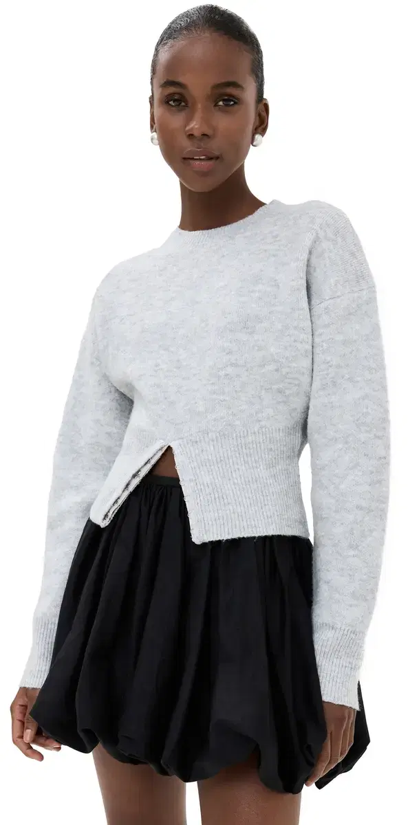 Lioness Dion Knit Sweatshirt Grey