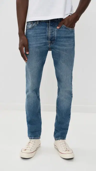 Nudie Jeans Steady Eddie II Tapered Jeans Blue Haze | Thumbnail 2