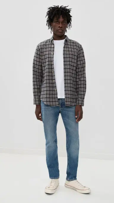 Nudie Jeans Steady Eddie II Tapered Jeans Blue Haze | Thumbnail 5