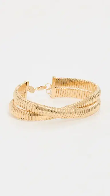 Jennifer Zeuner Jewelry Mattea Bracelet 14k Yellow Gold Plated Silver One Size | Thumbnail 2