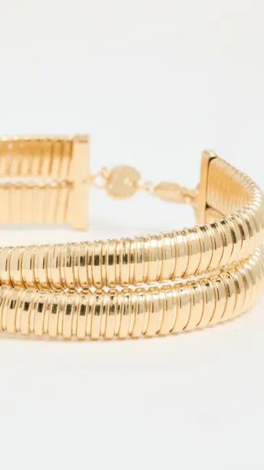 Jennifer Zeuner Jewelry Mattea Bracelet 14k Yellow Gold Plated Silver One Size | Thumbnail 4