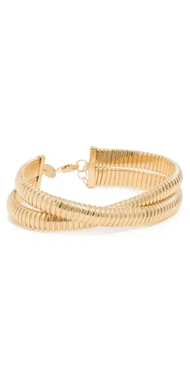 Jennifer Zeuner Jewelry Mattea Bracelet 14k Yellow Gold Plated Silver One Size | Thumbnail 1