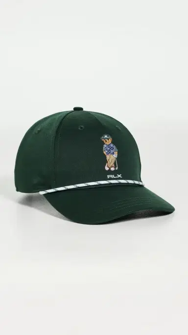 RLX Ralph Lauren Seasonal Bear Rope Cap Moss Agate One Size | Thumbnail 2